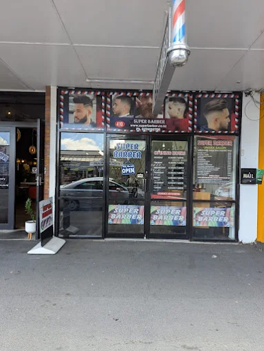Super Barber Hamilton East shop front on Grey Street